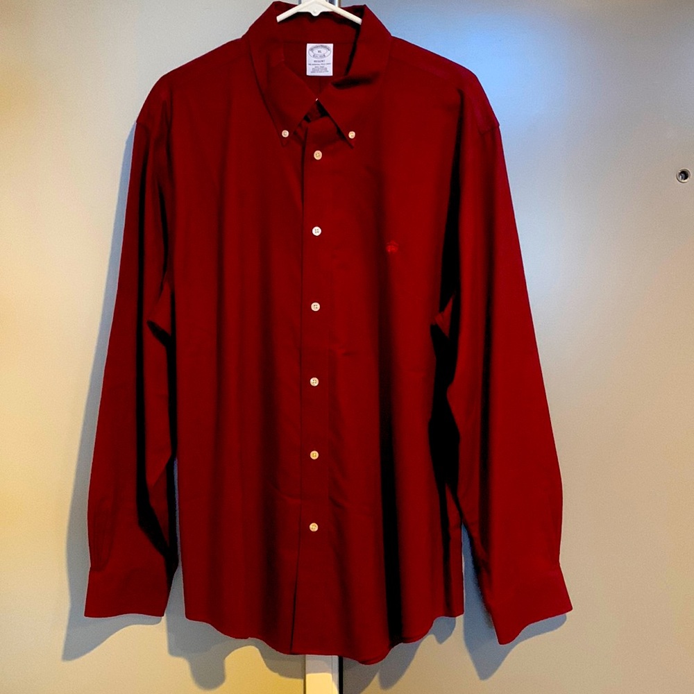Burgundy Brooks Brothers Button Down - XL